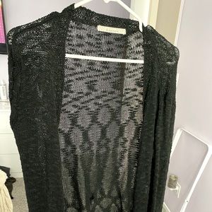 Sheer black cardigan